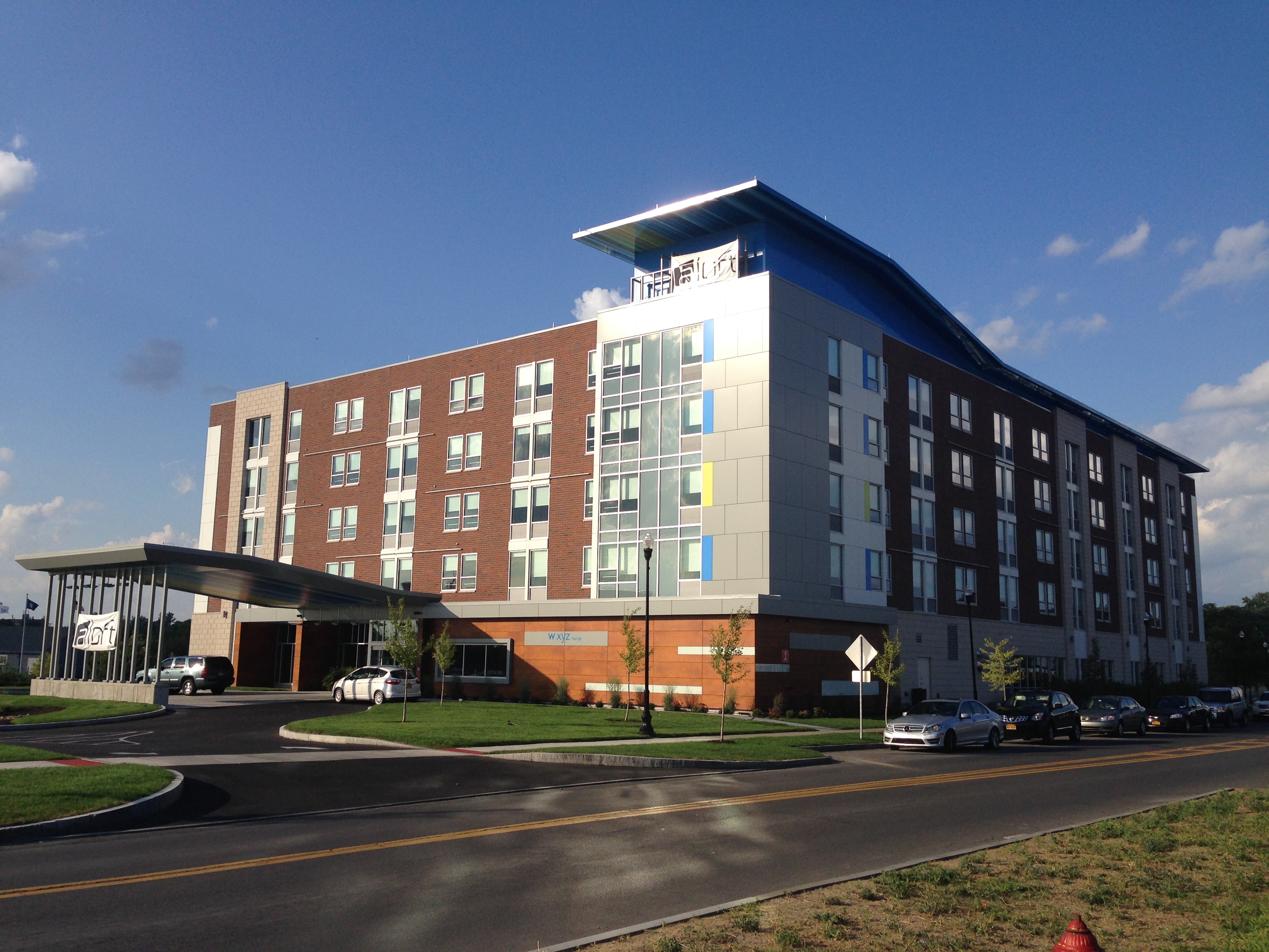John P. Stopen Aloft Hotel Inner Harbor Syracuse Project completed exterior