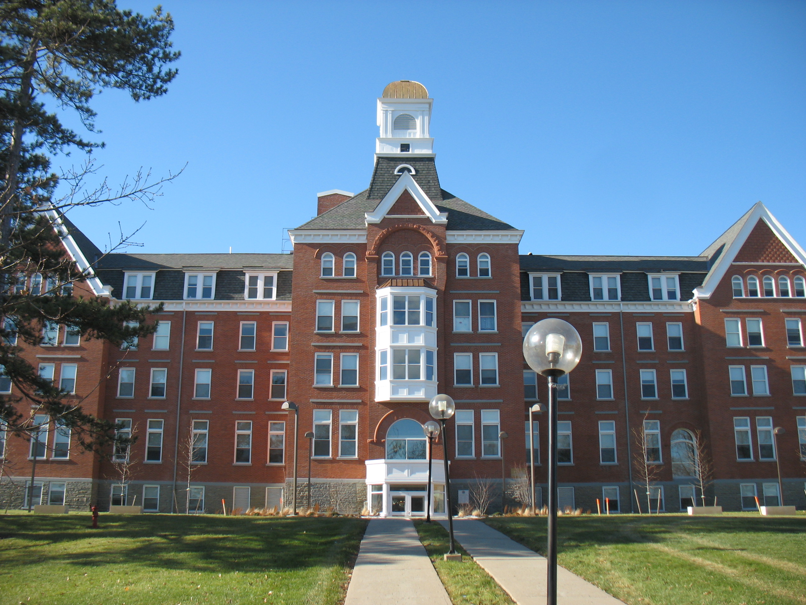 John P. Stopen Ball Hall Keuka College Project completed exterior