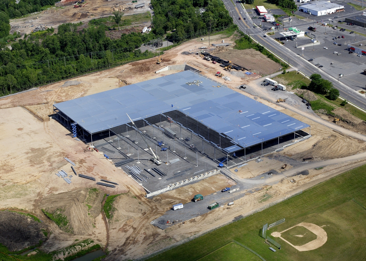 John P. Stopen Southern Wine & Spirits Warehouse Addition drone view construction