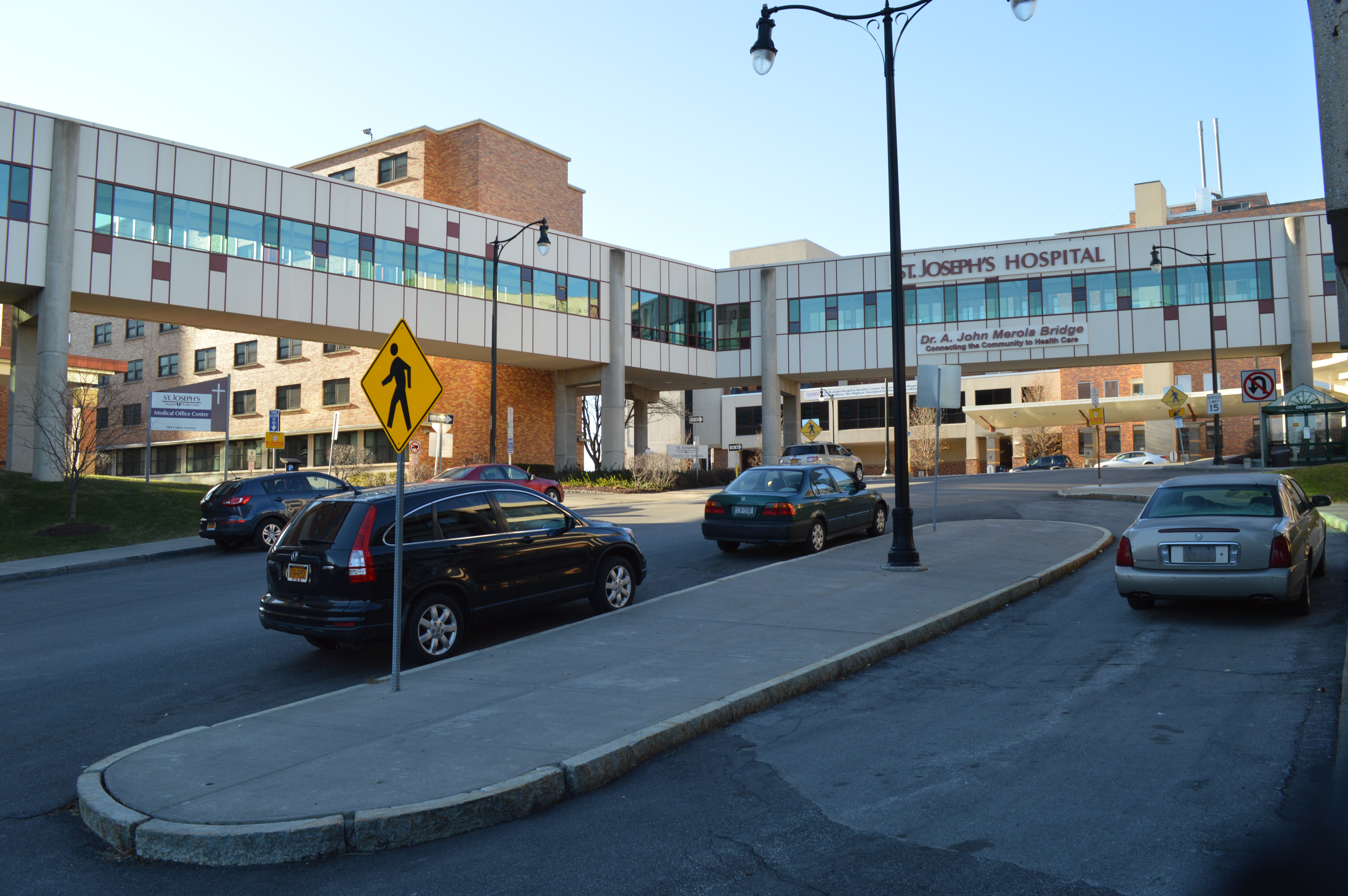 John P. Stopen St. Joseph's Hospital Parking Garage bridge walkway