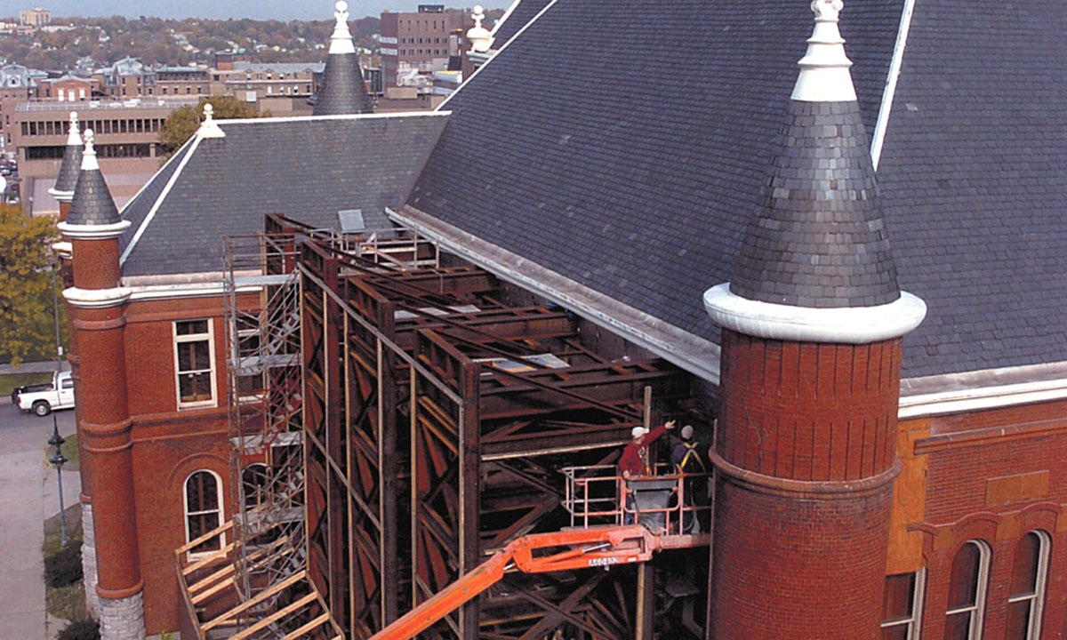 John P. Stopen Syracuse University Tolley Hall exterior restoration