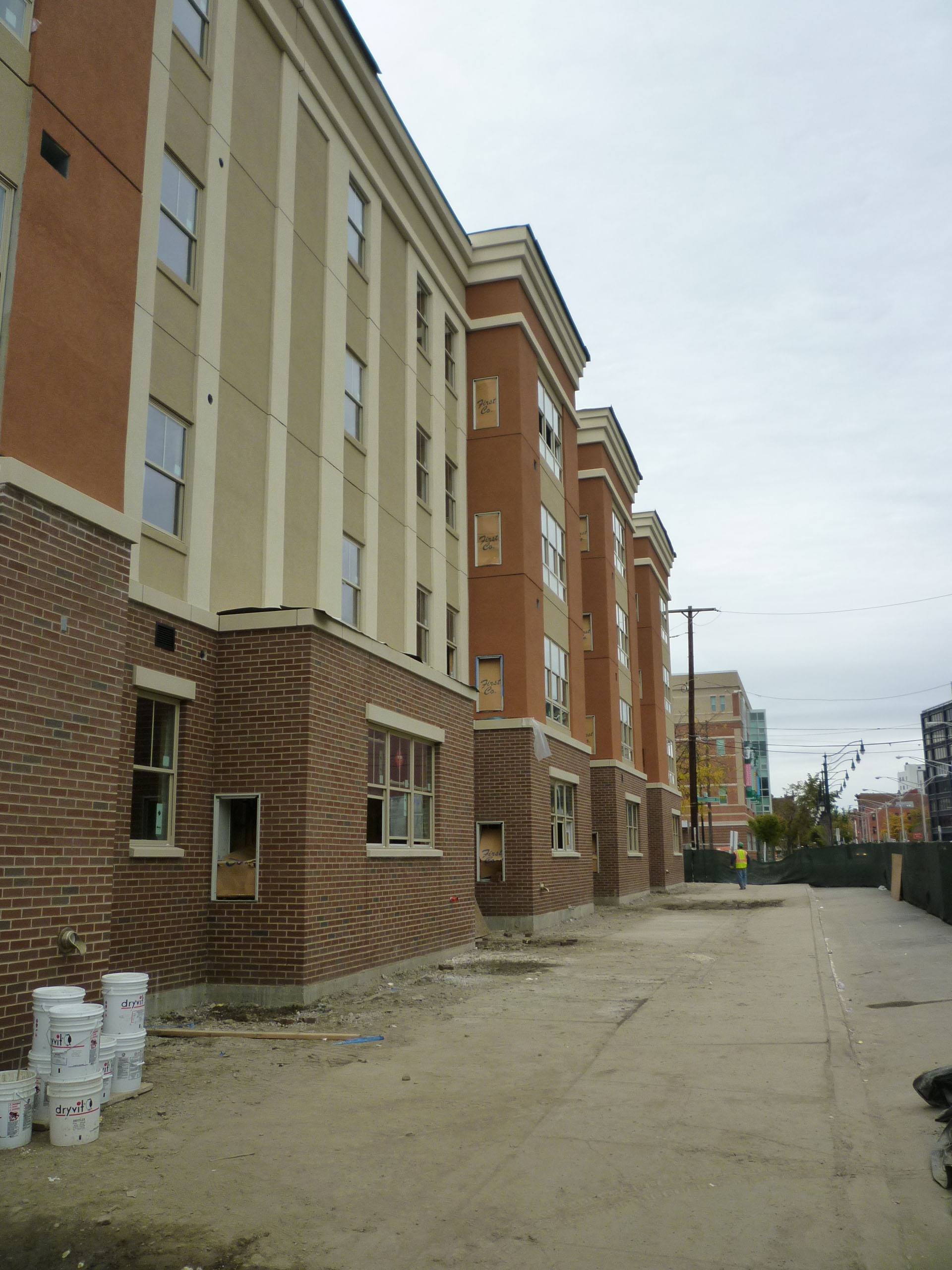 John P. Stopen Twin River Commons Project exterior construction