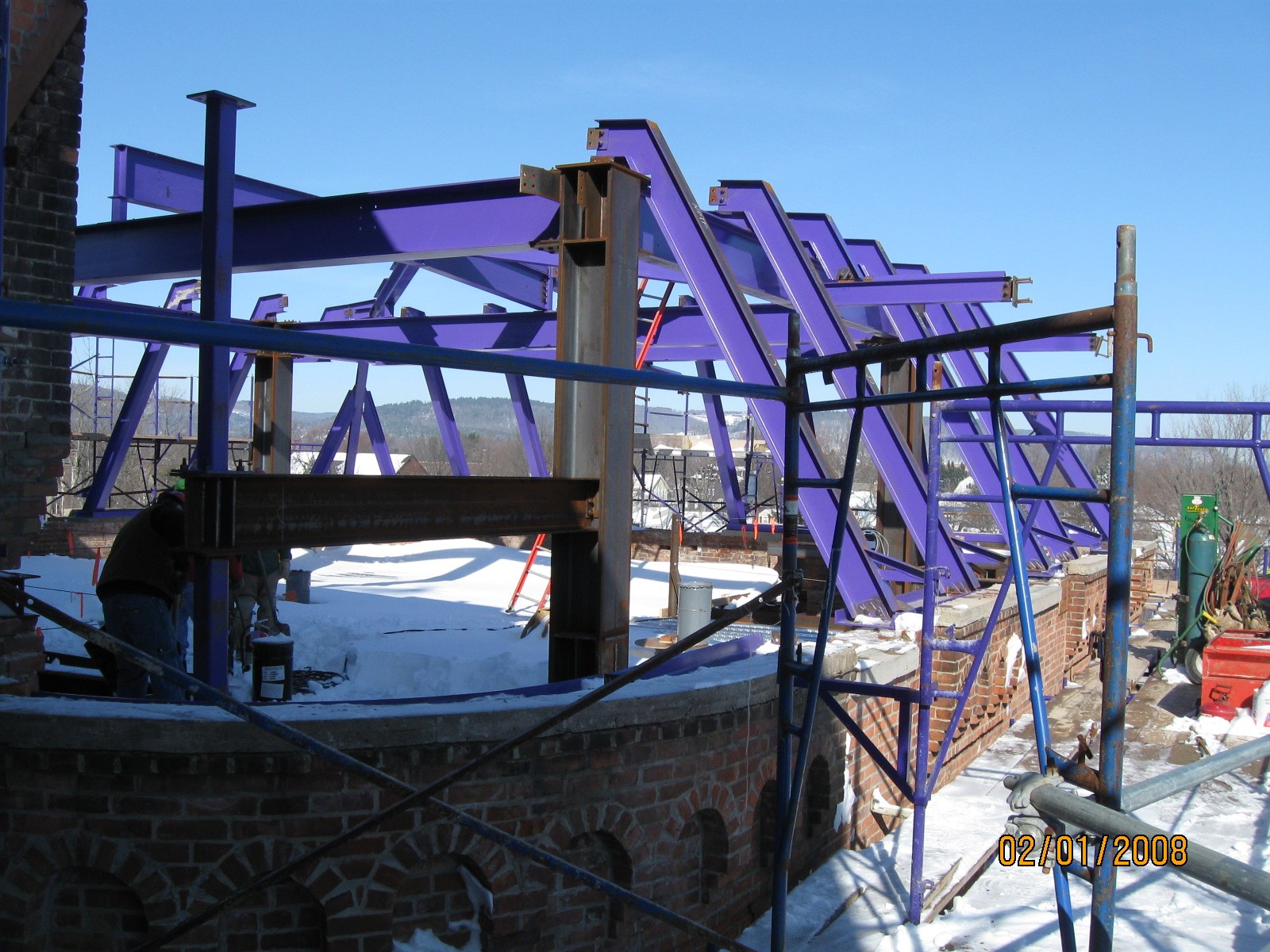 John P. Stopen Cowles Hall Elmira College Project exterior construction